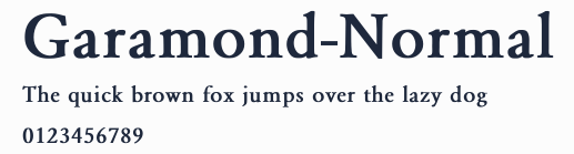 Garamond-Normal預覽圖