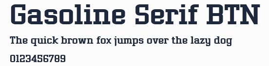 Gasoline Serif BTN