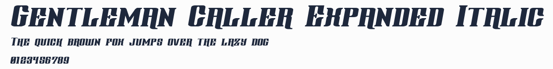 Gentleman Caller Expanded Italic預覽圖