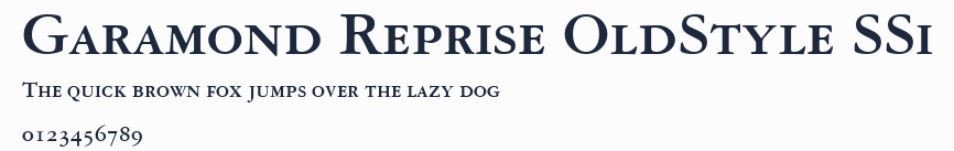 Garamond Reprise OldStyle SSi預覽圖
