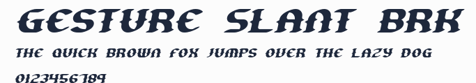 Gesture Slant BRK預覽圖