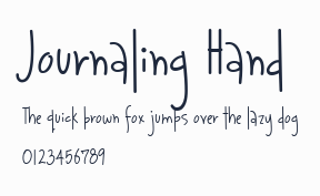 Journaling Hand預覽圖