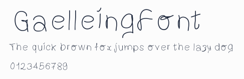 GaelleingFont預覽圖