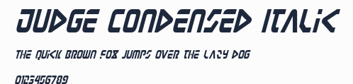 Judge Condensed Italic預覽圖