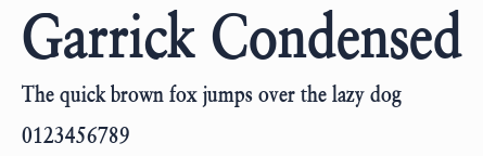 Garrick Condensed預覽圖