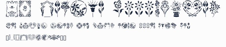 GE Floral Stencils預覽圖