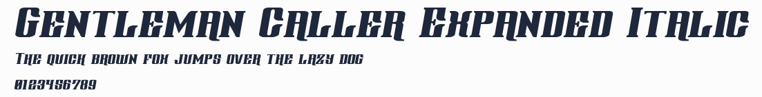 Gentleman Caller Expanded Italic預覽圖