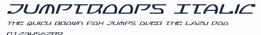 Jumptroops Italic預覽圖
