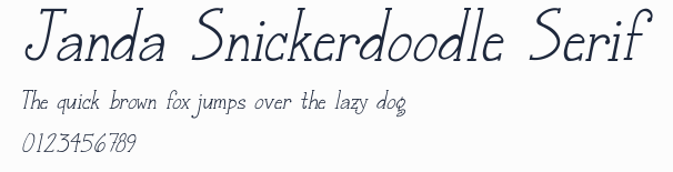 Janda Snickerdoodle Serif預覽圖