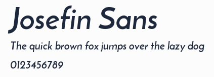 Josefin Sans預覽圖
