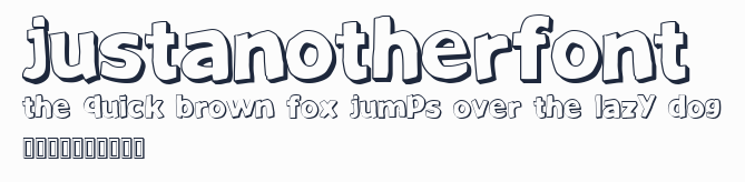 JustAnotherFont預覽圖