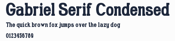 Gabriel Serif Condensed預覽圖