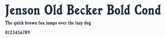 Jenson Old Becker Bold Cond預覽圖