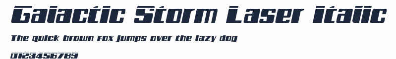 Galactic Storm Laser Italic預覽圖