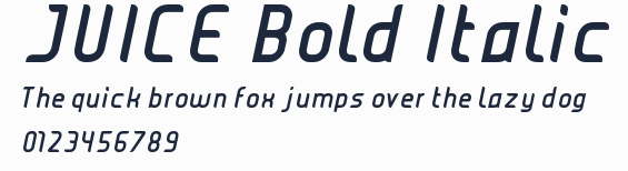 JUICE Bold Italic預覽圖