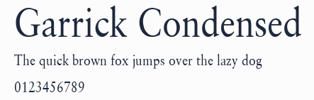 Garrick Condensed預覽圖