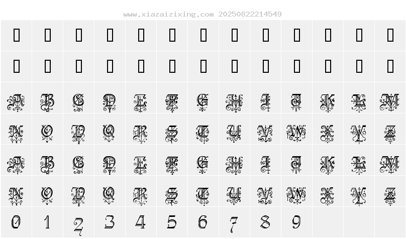 字符映射圖