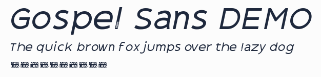 Gospel Sans DEMO預覽圖