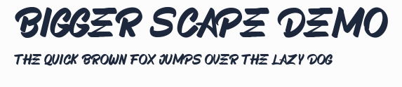BIGGER SCAPE Demo預覽圖
