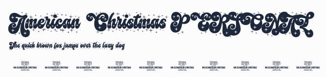 American Christmas PERSONAL