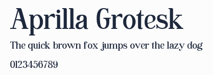 Aprilla Grotesk預覽圖