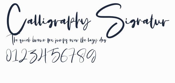 Calligraphy Signatur預覽圖