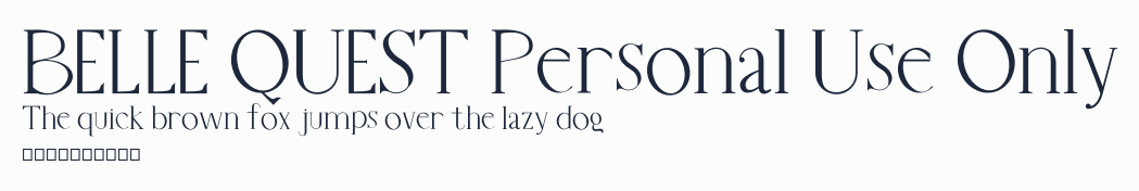 BELLE QUEST Personal Use Only預覽圖