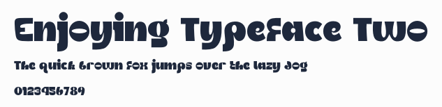 Enjoying Typeface Two預覽圖