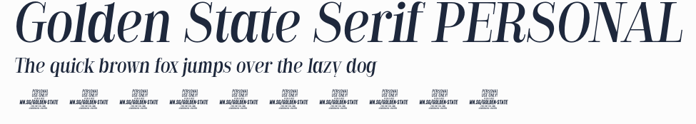 Golden State Serif PERSONAL預覽圖