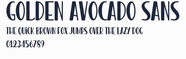 Golden Avocado Sans預覽圖