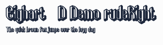 Eighart 3D Demo rudeRight