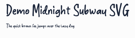 Demo Midnight Subway SVG預覽圖