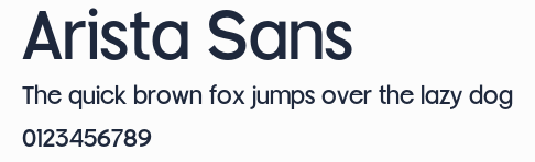Arista Sans預覽圖
