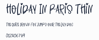 Holiday In Paris Thin