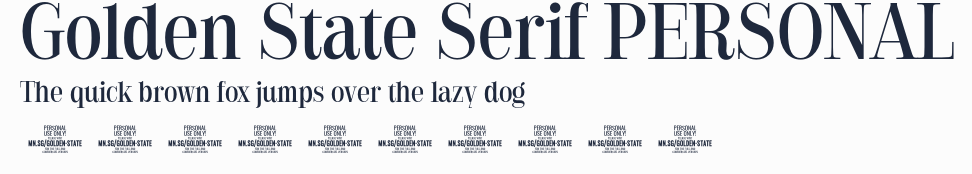 Golden State Serif PERSONAL預覽圖