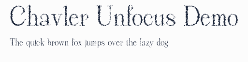 Chavler Unfocus Demo預覽圖