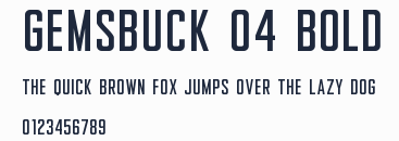 Gemsbuck 04 Bold預覽圖