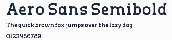Aero Sans Semibold預覽圖