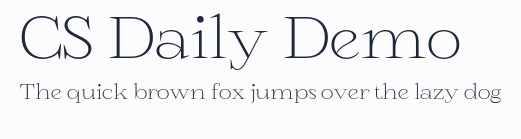 CS Daily Demo預覽圖