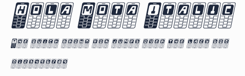 Hola Mota Italic預覽圖