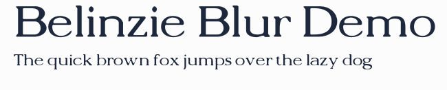 Belinzie Blur Demo預覽圖