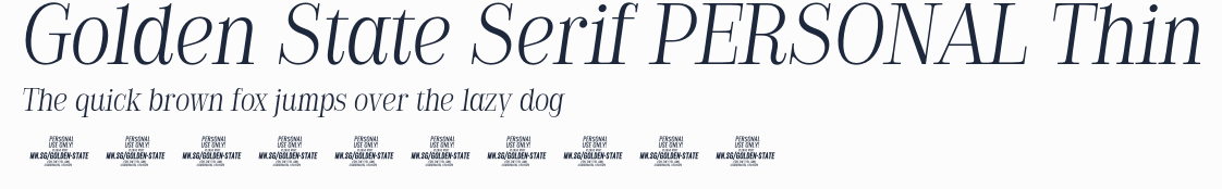 Golden State Serif PERSONAL Thin預覽圖