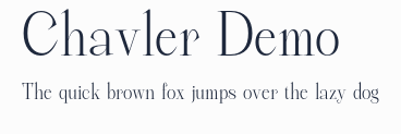 Chavler Demo預覽圖
