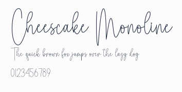 Cheescake Monoline預覽圖
