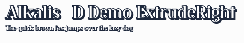 Alkalis 3D Demo ExtrudeRight預覽圖