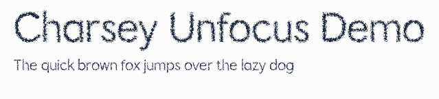 Charsey Unfocus Demo預覽圖