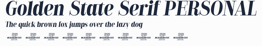 Golden State Serif PERSONAL預覽圖