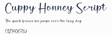 Cuppy Honney Script預覽圖