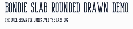 Bondie Slab Rounded Drawn Demo預覽圖