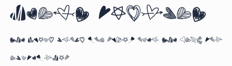 Heart Dingbat預覽圖